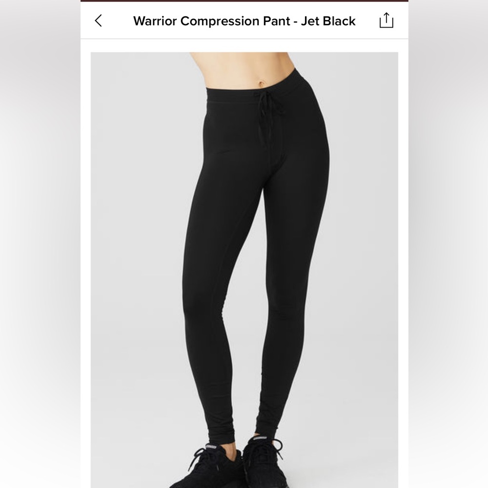 NWT Alo Yoga Warrior Compression Pants